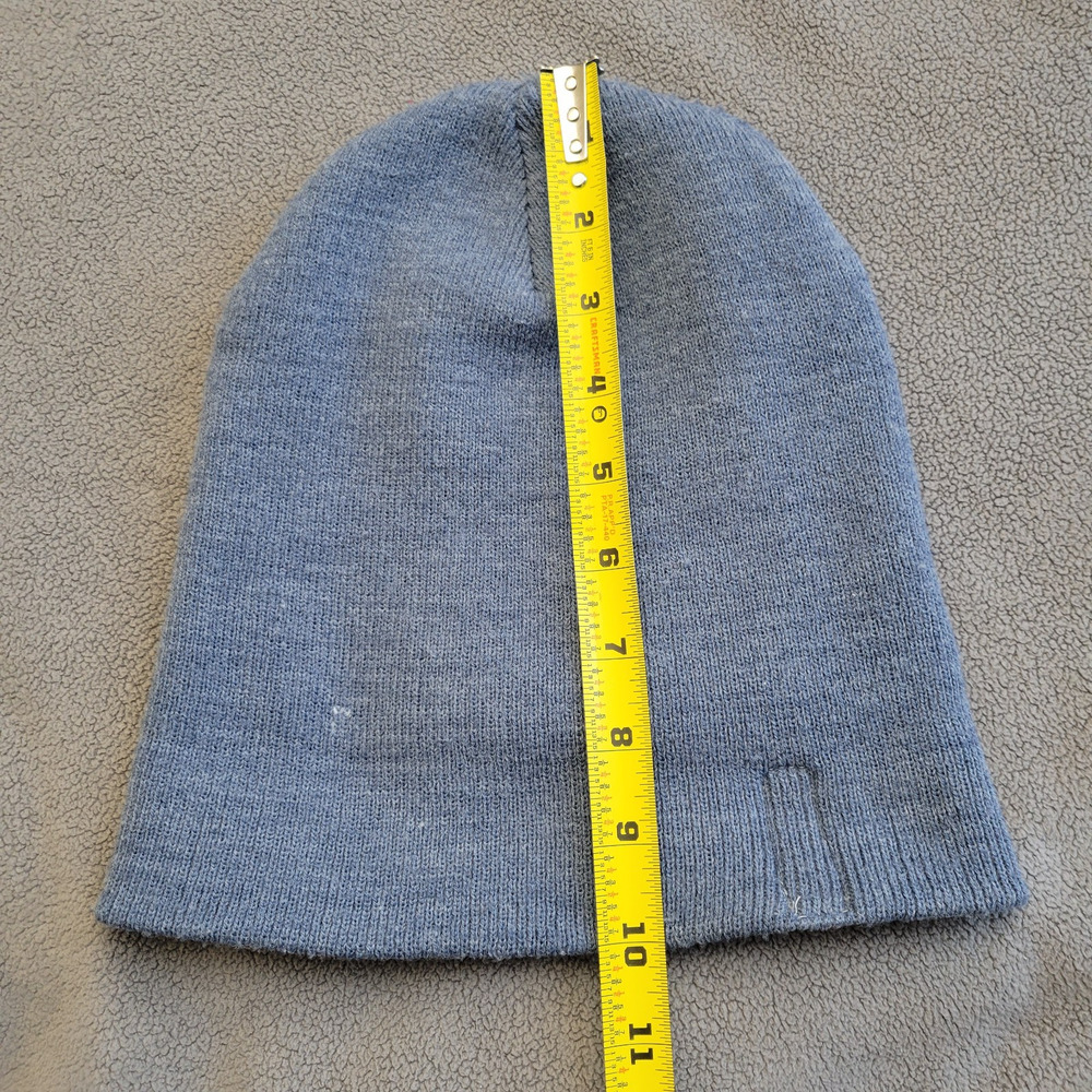 DAKOTA FLEECE Beanie Hat Cap Mens One Size Blue Workwear Logo Warm - Picture 4 of 8